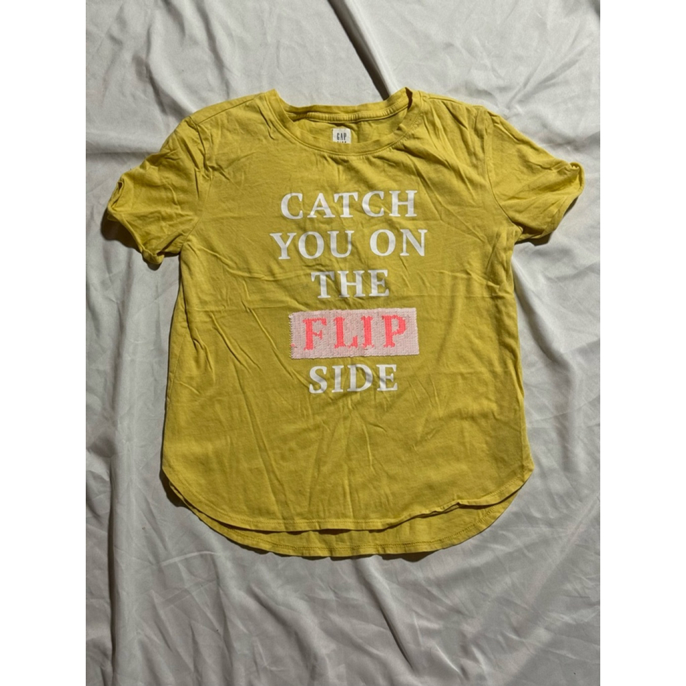 Girls Gap T-shirt XL Yellow